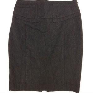 Express Design Studio Gray Pencil Skirt